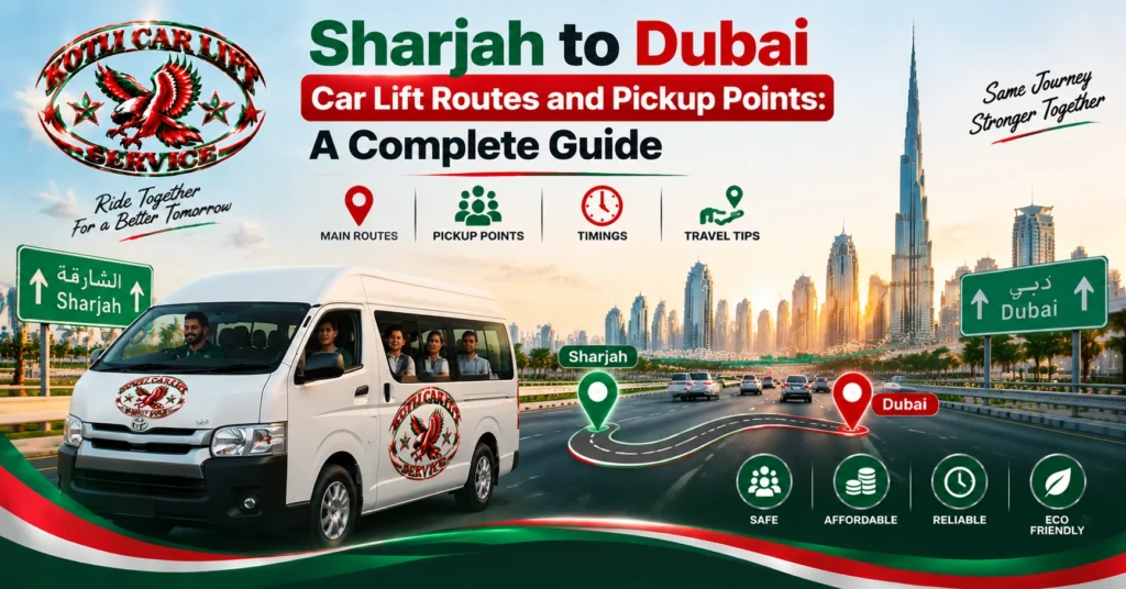 Sharjah to Dubai Car Lift Routes and Pickup Points A Complete Guide
