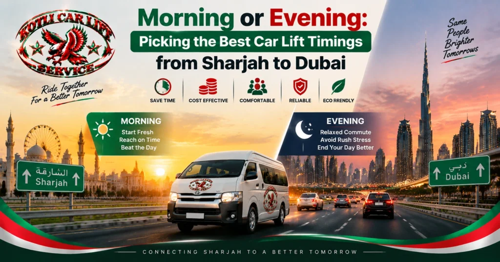 Morning or Evening: Picking the Best Car Lift Timings from Sharjah to Dubai